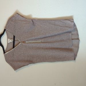 Andrea Jovine Women's Medium Taupe Top